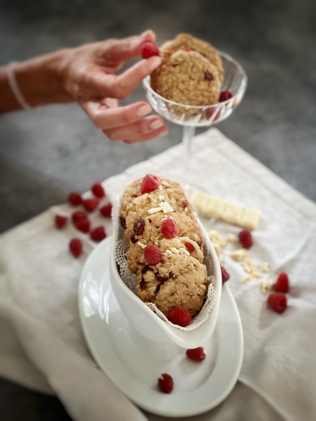 HIMBEER-SCHOKO-COOKIE | REIN PFLANZLICH (100% vegan)