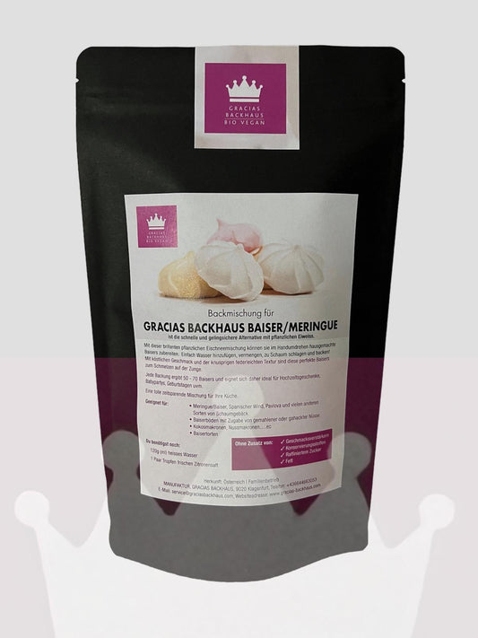BAISER/MERINGUE - Premium Backmischung | REIN PFLANZLICH (100% vegan)