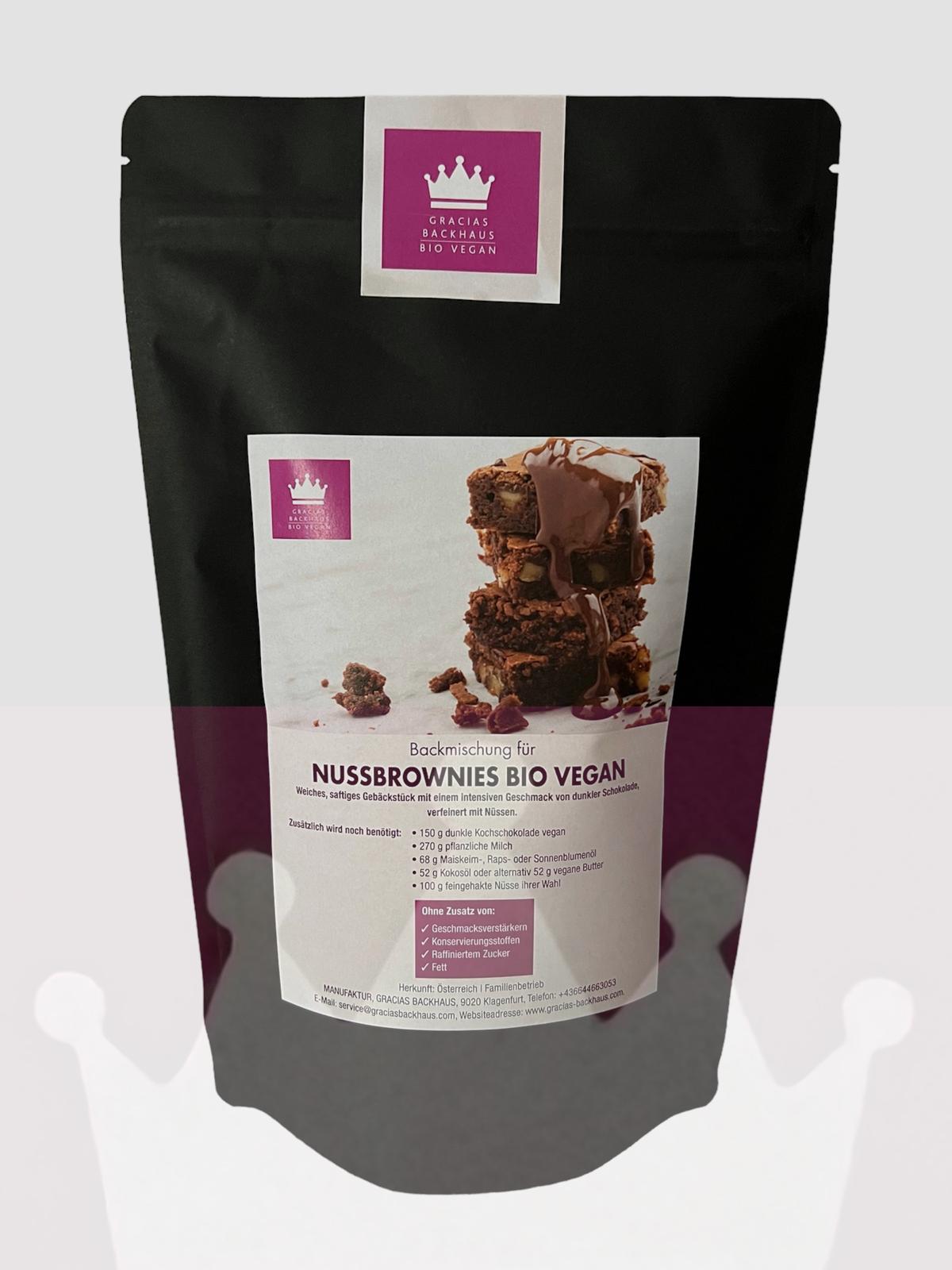 SCHOKOBROWNIE-PREMIUM-BACKMISCHUNG l REIN PFLANZLICH (100% vegan)