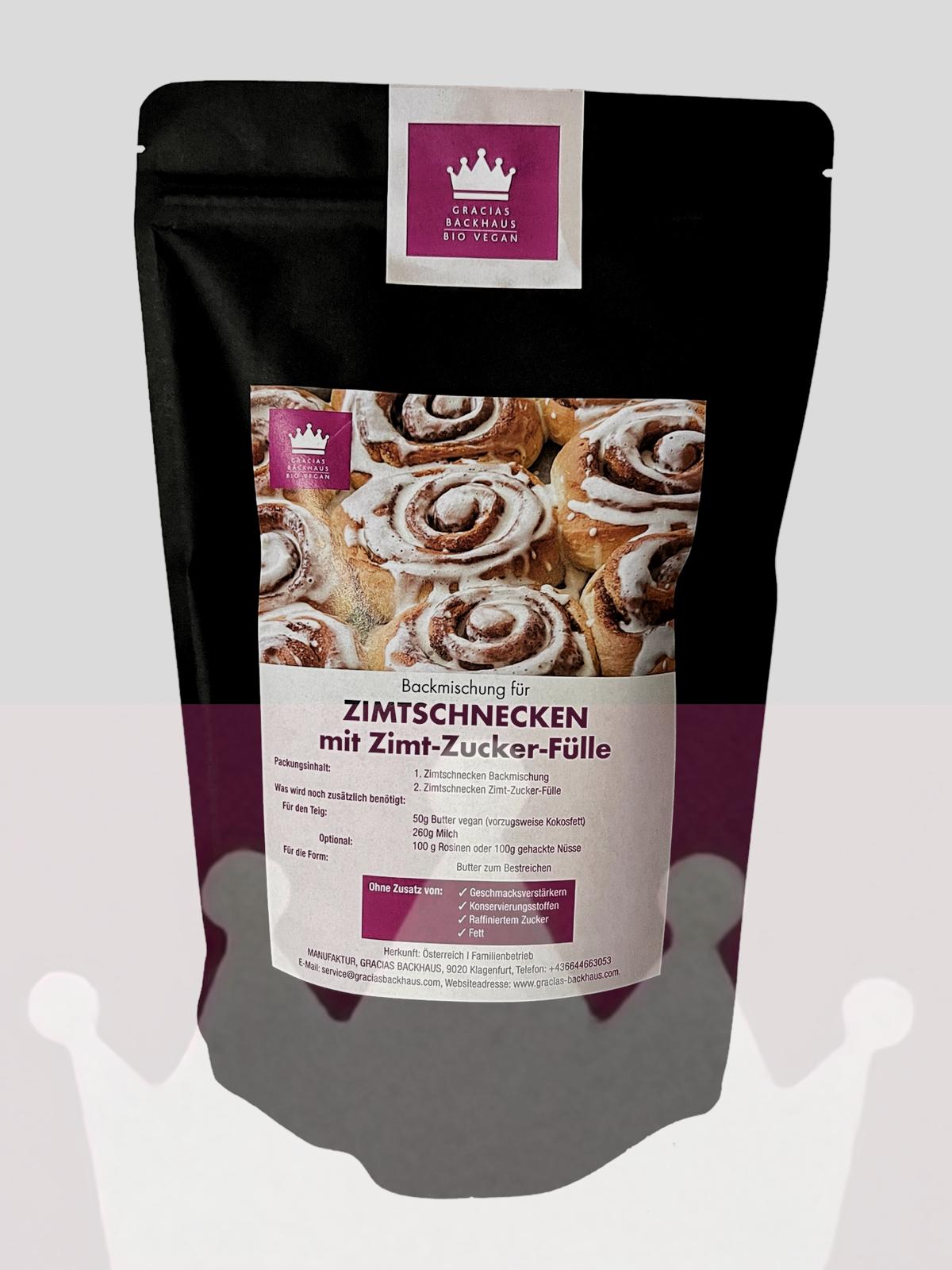 ZIMTSCHNECKEN-PREMIUM-BACKMISCHUNG | REIN PFLANZLICH (100% vegan)